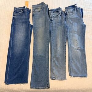 Bundle: 4 Women's Denim, size 29- one NWT- Risen, Joes, Vervet, Flying Monkey